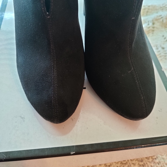 NINE WEST NW7NERRA VEGAN SUEDE STILETTO ANKLE BOOTS WOMEN SIZE 9M - Picture 5 of 11